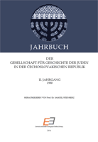 Soziologische Einführungsskizze in die Geschichtsschreibung des Judentums in der čechoslowakischen Republik.