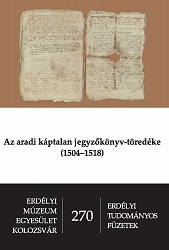 A Fragment of a Register from the Aradian Chapter (1504–1518) Cover Image