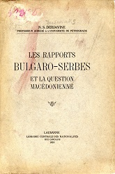 The Bulgarian-Serbian Relations and the Macedonian Question Cover Image