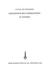 History of Liberalism in Europe Cover Image