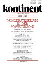 КОНТИНЕНТ / CONTINENT East-West-Forum – Issue 1987 / 43