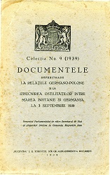 Documents relating to German-Polish Relations and the Outbreak of Hostilities between Great Britain and Germany on 3 September 1939 Cover Image