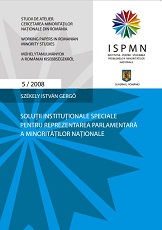 Special Institutional Solutions for Parliamentary Representation of National Minorities Cover Image