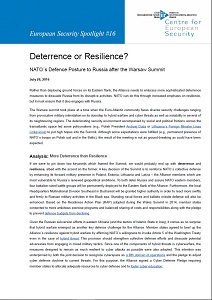 Deterrence or Resilience? - NATO´s Defence Posture to Russia after the Warsaw Summit