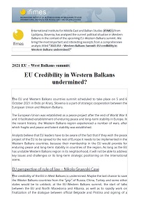 2021 EU – West Balkans summit: EU Credibility in Western Balkans undermined?