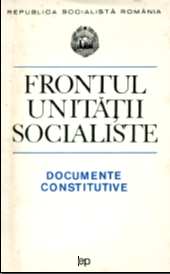 Constitution of the National Council. Speech to the Socialist Unity Front, November 19, 1968