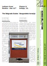 12th Letter from Serbia: The Belgrade Scales. Cover Image