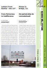 13th Letter from Serbia: From Partocracy to Indifference. Cover Image