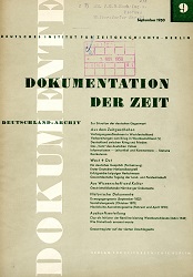 Documentation of Time 1950 / 09 Cover Image