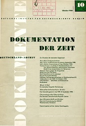 Documentation of Time 1950 / 10 Cover Image
