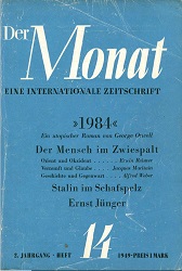 THE MONTH. Year II 1949 Issue 14 Cover Image