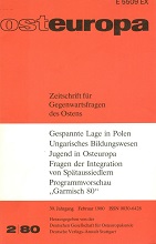 Announcement: Second World Congress for Soviet and Eastern European Studies, September 30 to October 4, 1980 in Garmisch-Partenkirchen Cover Image