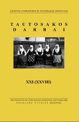 70 Years of the Lithuanian Folklore Archives Cover Image