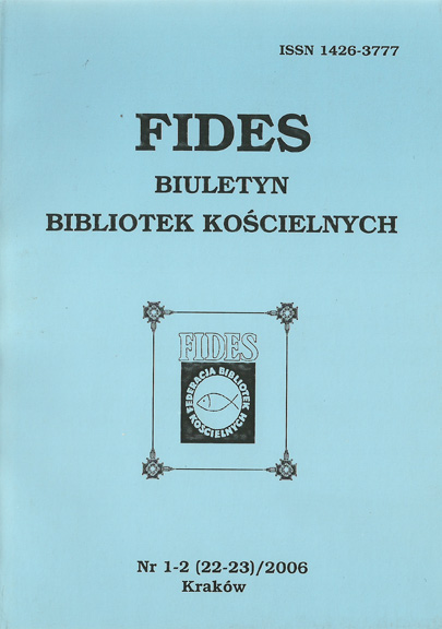15 lat Federacji Bibliotek Kościelnych FIDES