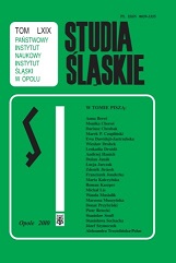 The social basis and the circumstances of the German minority revealing itself in Opole Silesia in 1989 Cover Image