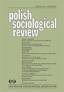 The Problem of 'Strugles for Recognition'  in Polish Sociology Cover Image