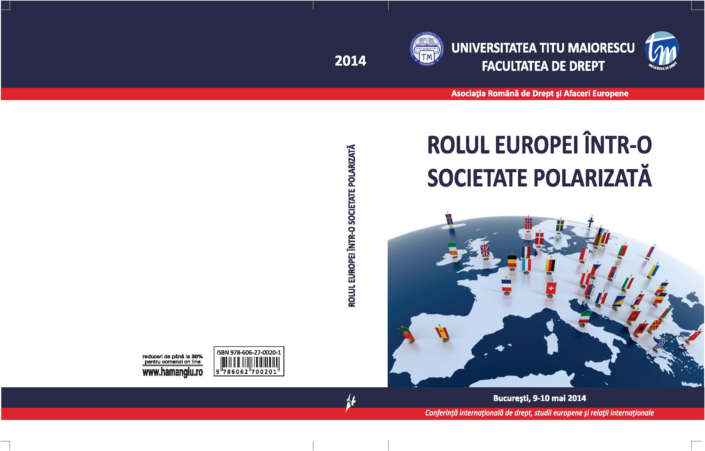 THE ELECTIONS FOR THE EUROPEAN PARLIAMENT IN THE CONTEXT OF THE CRISIS IN UKRAINE Cover Image