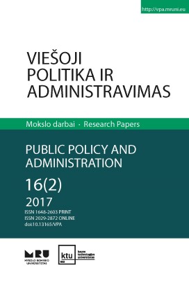 Development trajectories of Lithuanian public sector governance