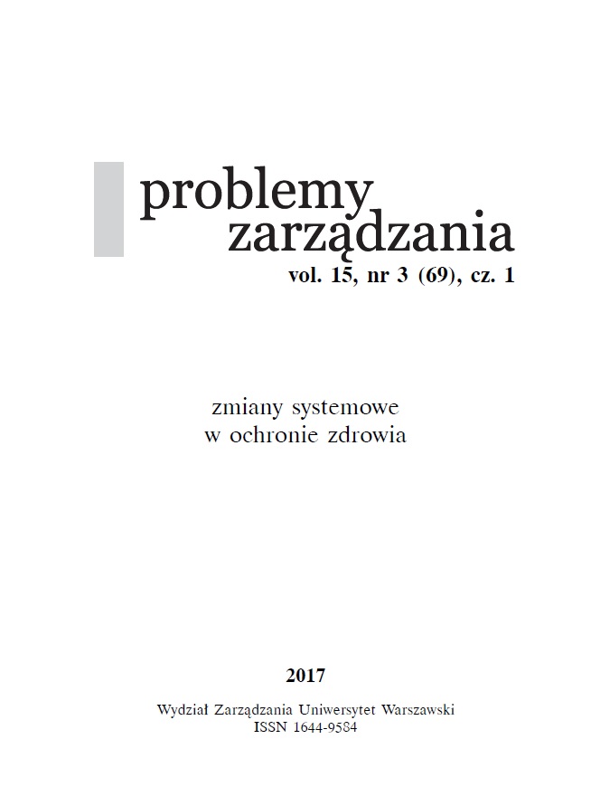 Health Care System in Poland – A Change of the Model Cover Image
