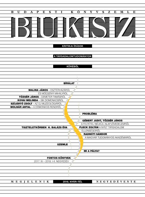 Important Books – The BUKSZ Select Bibliography Winter 2017 – Summer 2018 Cover Image