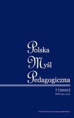 The Principles of Education in the Light of Zygmunt Mysłakowski’s Pedagogical Thoughts Cover Image