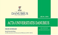 Annals of Danubius University. International Relations