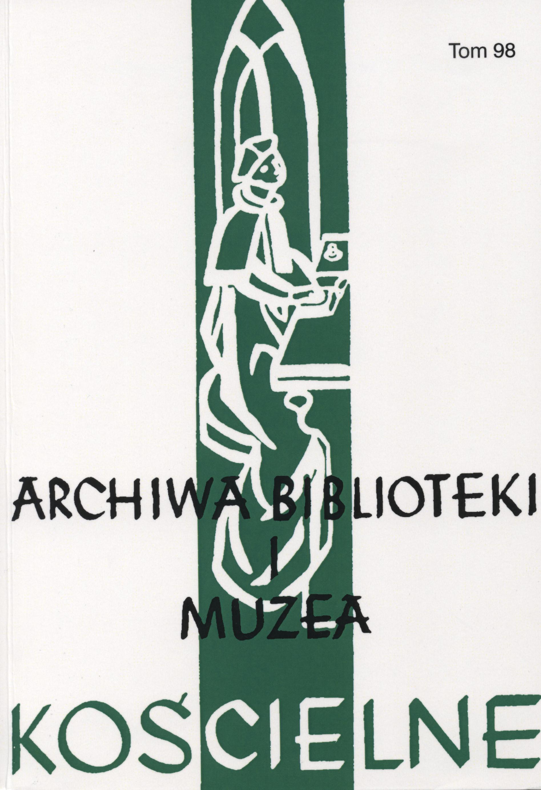 Church Archives, Libraries and Museums Cover Image
