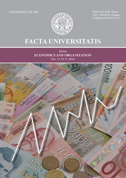 FACTA UNIVERSITATIS - Economics and Organization Cover Image