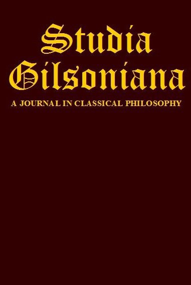 Studia Gilsoniana Cover Image