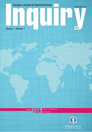 Inquiry - Sarajevo Journal of Social Science Cover Image