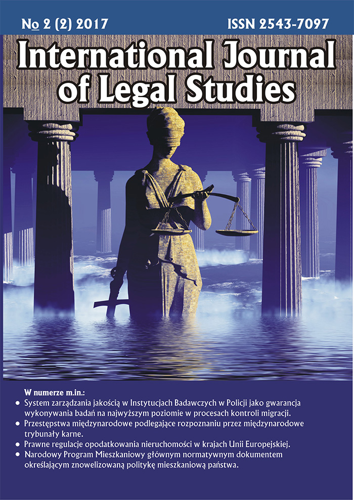 International Journal of Legal Studies (IJOLS) Cover Image