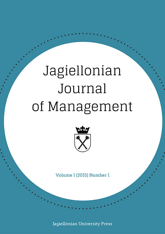 Jagiellonian Journal of Management Cover Image