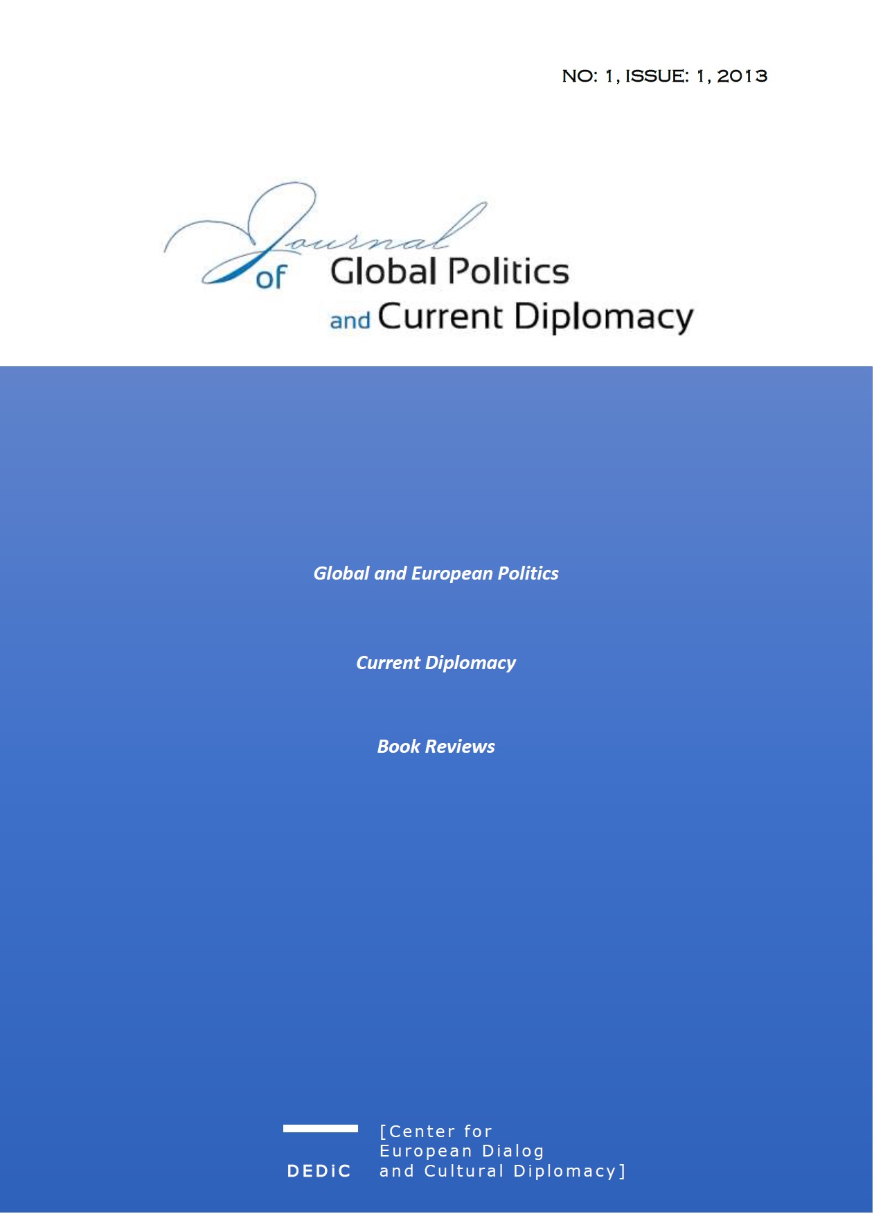 Journal of Global Politics and Current Diplomacy Cover Image