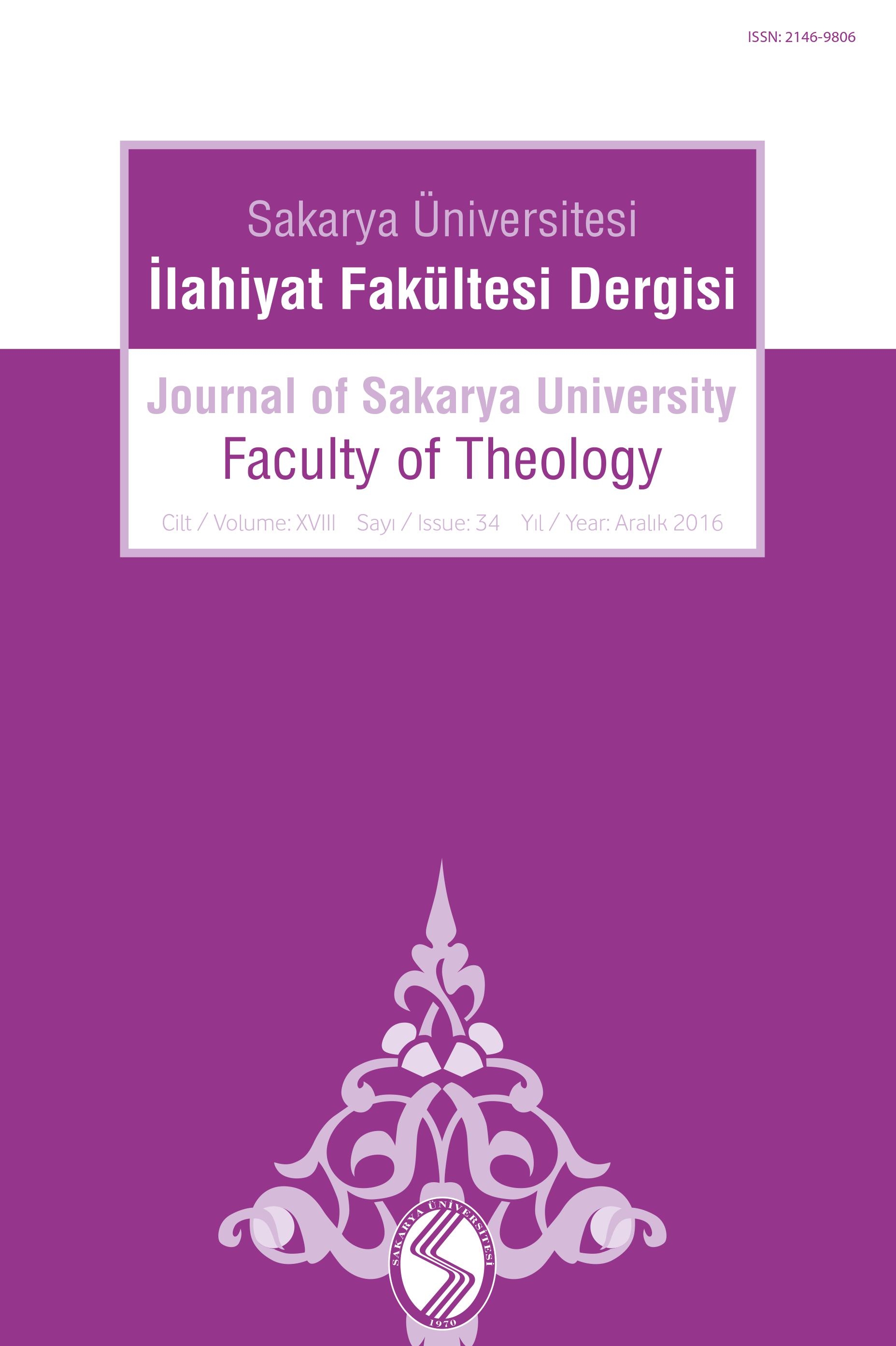 Journal of Sakarya University Faculty of Theology (SAUIFD)