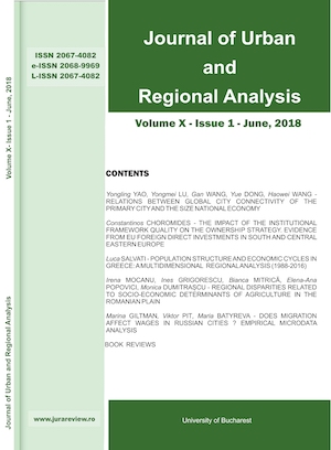 Journal of Urban and Regional Analysis Cover Image