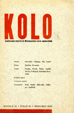 KOLO - Journal for Literature of the Moravian Association of Writers in Brno Cover Image