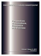 Perspectives of Innovations, Economics and Business, PIEB Cover Image