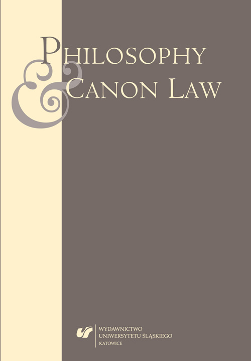 Philosophy and Canon Law Cover Image