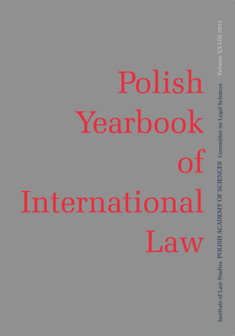 Polish Yearbook of International Law Cover Image