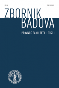 Proceedings of the Faculty of Law in Tuzla Cover Image