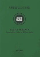 Sacra Scripta Cover Image