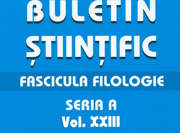 Scientific Bulletin, A Series, Philology Fascicle