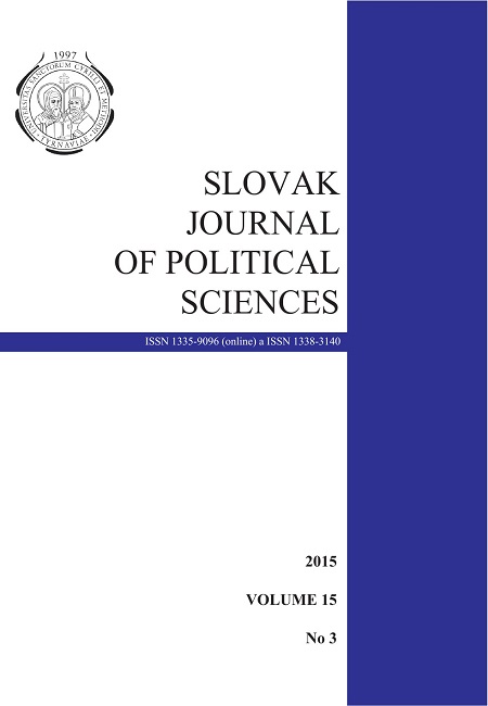 Slovak Journal of Political Science Cover Image