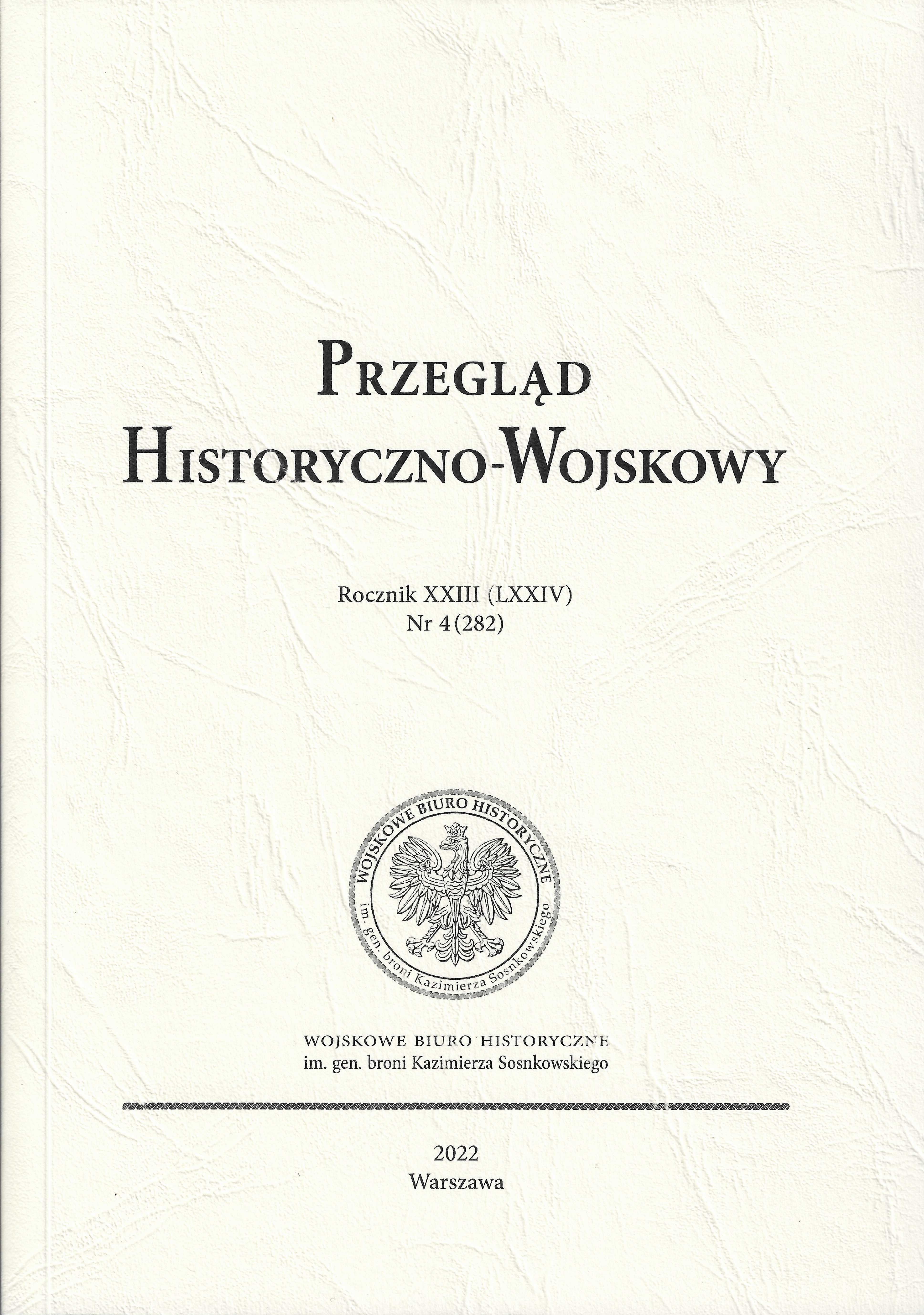 The Military-Historical Review Cover Image