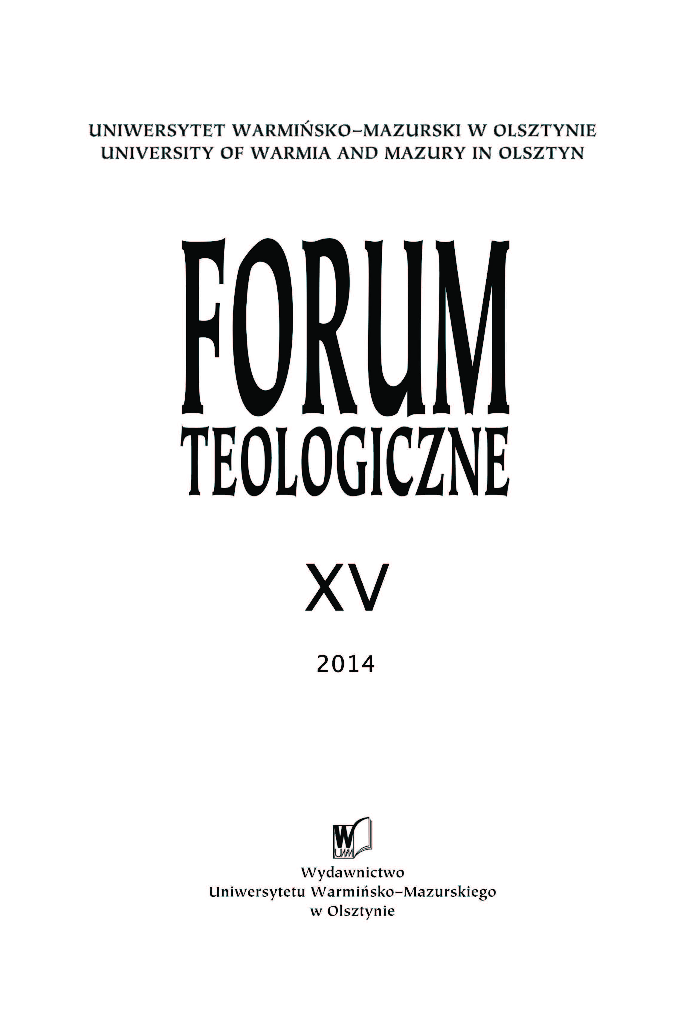 Theological Forum Cover Image