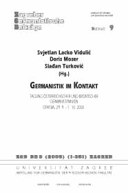 Zagreb Studies of German Philology - Supplements