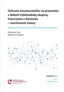 Towards better protection for whistleblowers in the Visegrad Group countries, France and Slovenia – proposals for change Cover Image