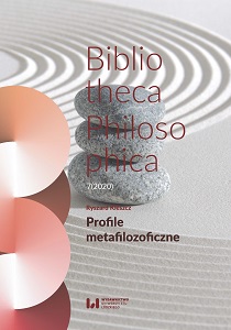 Metaphilosophical profiles. Bibliotheca Philosophica 7 (2020) Cover Image