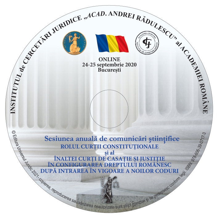 Interpretation and Application of the Legal Norm in the Current Romanian Law, at the Confluence Between the Constitutional Court and the High Court of Cassation and Justice Cover Image