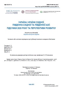 Україна і країни Східної, Південно-Східної та Південної Азії: підсумки 2020 року та перспективи розвитку